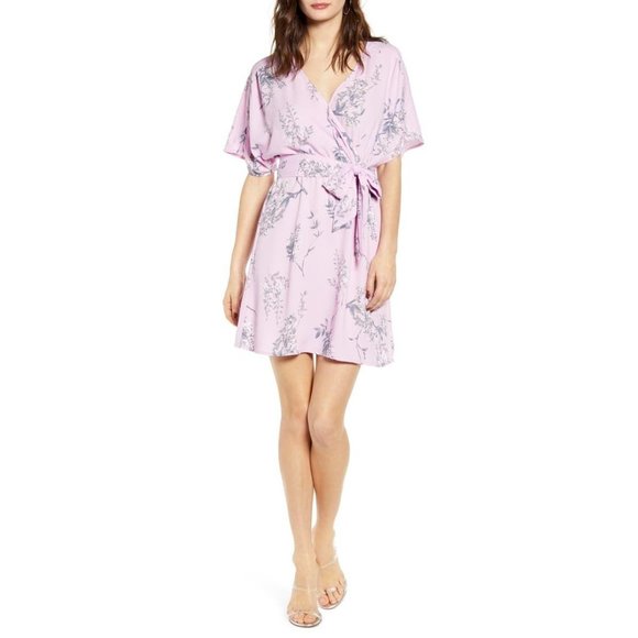 LEITH Dresses & Skirts - LEITH Dolman Sleeve Wrap Minidress Small NWT